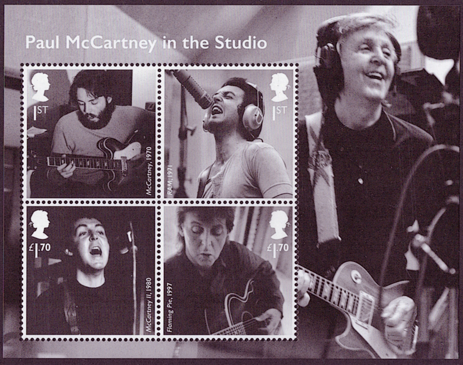 (image for) MS4525 2021 Paul McCartney Non-barcoded miniature sheet